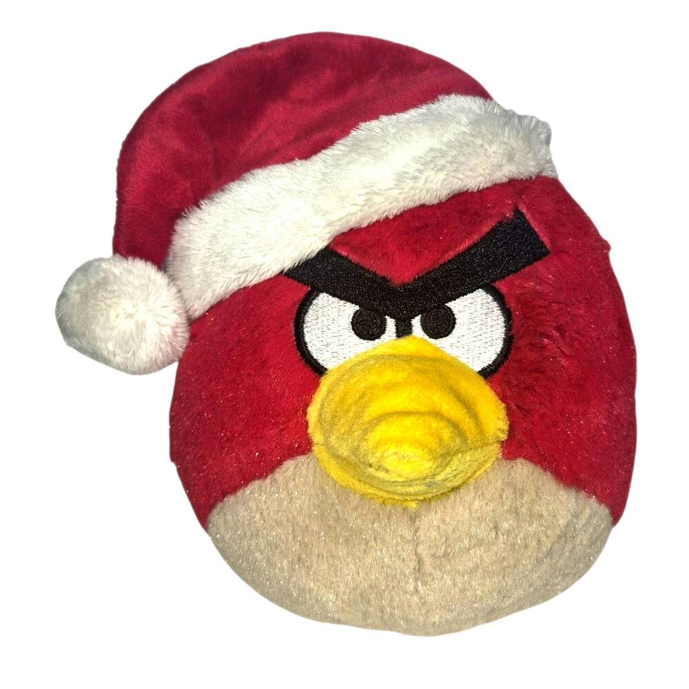 Angry Birds 7" 'Santa Red' 2011 Holiday Plush Season's Greedings Set Wave 1